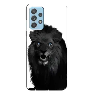 Чохли з картинкою животних Samsung Galaxy A23 (Чорний ЛЕВ)