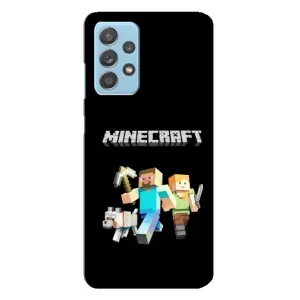 Чехол Майнкрафт на Samsung Galaxy A23 (AlphaPrint) Minecraft (герои Minecraft)