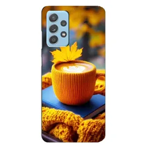 Чехол с принтом «Кофе на желтом пледе» для Samsung Galaxy A23