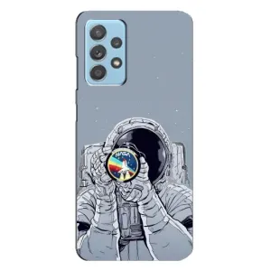 Чехол NASA для Samsung Galaxy A23 (AlphaPrint) (Космонавт фото)