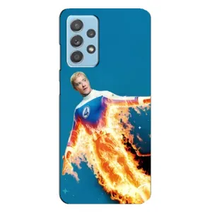 Чехол с принтом Фантастическая четверка для Samsung Galaxy A23 (Человек-факел в огне)
