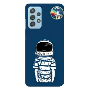 Чехол NASA для Samsung Galaxy A23 (AlphaPrint) (Мальчик в шлеме)