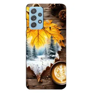 Чехол с принтом «Осенне-зимний кофе» для Samsung Galaxy A23