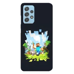 Чехол Майнкрафт на Samsung Galaxy A23 (AlphaPrint) Minecraft (персонажи Minecraft)