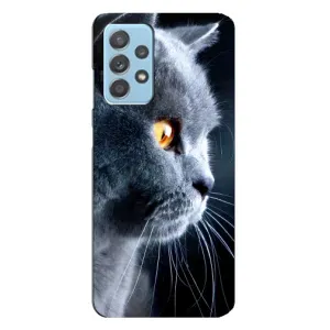 Чохли з Котиками для Samsung Galaxy A23 (VPrint) (Сірий Кіт)