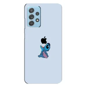 Чехол с принтом Стич на Samsung Galaxy A23 (Stitch apple)