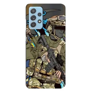 Чехлы с картинкой ЗСУ для Samsung Galaxy A23 (AlphaPrint) (Воїн ЗСУ)