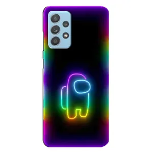 Чехол Амонг Ас для Samsung Galaxy A23 (AlphaPrint) (Яркий скин)