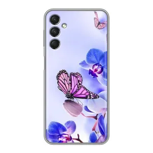 Чехлы с Цветами для Samsung Galaxy A24 (VPrint) (Бабочка на цветочке)