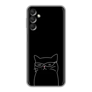 Чохол з малюнком кіт на Samsung Galaxy A24 (Байдужий кіт)