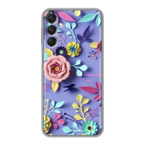 Чехлы с Цветами для Samsung Galaxy A24 (VPrint) (Цветочный дизайн)