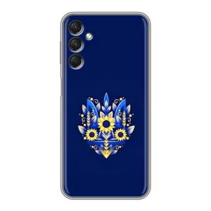 Чохли для Samsung Galaxy A24 Укр. Символіка (AlphaPrint) (Квітковий Герб)