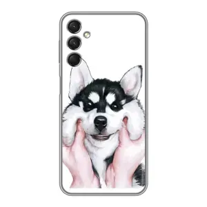Чохли з собаками для Samsung Galaxy A24 (VPrint) (Радісний Хаскі)