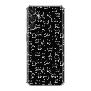 Чохол з принтом для Samsung Galaxy A24 (AlphaPrint) Модні коти (Маленькі котики)