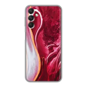 Чохол для Samsung Galaxy A24 - з принтом (Дизайнерські) (AlphaPrint) (Мрамор червоний)
