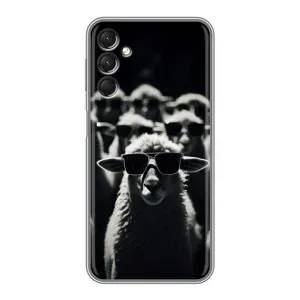 Чохол з принтом стильні тварини для Samsung Galaxy A24 (Овечка в окулярах)