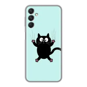 Чохол з принтом для Samsung Galaxy A24 (AlphaPrint) Модні коти (Падаючий кіт)