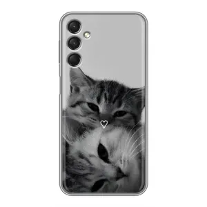 Чохол з малюнком кіт на Samsung Galaxy A24 (Пара котів)