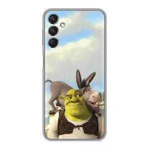 Чехол с мультфильмом Шрек на Samsung Galaxy A24 (Шрек и Осел)