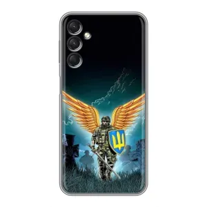 Чехлы с картинкой ЗСУ для Samsung Galaxy A24 (AlphaPrint) (Солдат ЗСУ)