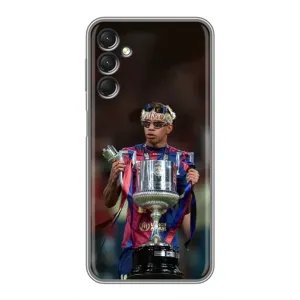 Чохол з футболістом Ламін Ямаль Samsung Galaxy A24 (Ямаль з кубком)
