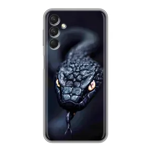 Чохол з картинкою 'Хижаки' для Samsung Galaxy A24 (Чорна змія)