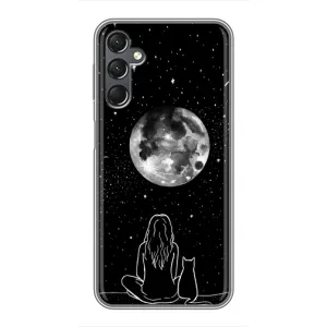 Чохол з малюнком кіт на Samsung Galaxy A25 (A256) (Дівчина з котом)