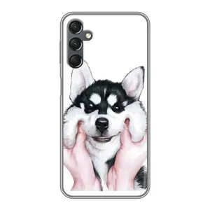 Чохол з Хаскі Samsung Galaxy A25 (A256) - (AlphaPrint) (Хаскі улибака)