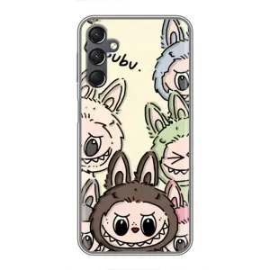 Чехол с Лабубу на Samsung Galaxy A25 (A256) (Золотая обезьяна Bored Ape)