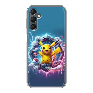 Чехол с Пикачу на Samsung Galaxy A25 (A256) (Лого Пикачу)