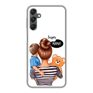 Чохол з друком для Samsung Galaxy A25 (A256) - (Мама з дитинкою) (AlphaPrint) (Мама з синочком)