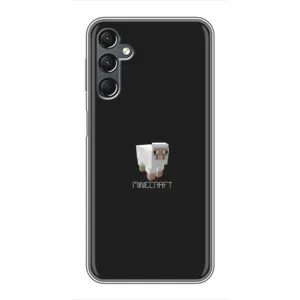 Чехол Майнкрафт на Samsung Galaxy A25 (A256) (AlphaPrint) Minecraft (Овечка Майнкрафт)
