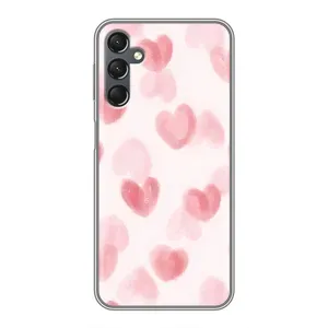 Чохол з розовим принтом для Samsung Galaxy A25 (A256) (Рожеві сердечки)