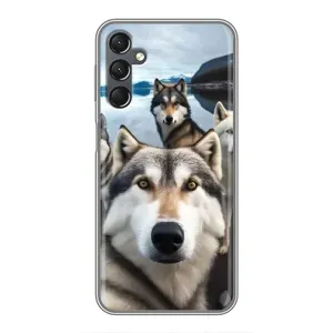 Чохол з Хаскі Samsung Galaxy A25 (A256) - (AlphaPrint) (Селфі Хаскі)