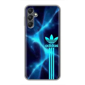 Чохли Адидас для Samsung Galaxy A25 (A256) (AlphaPrint) (Синій Адідас)