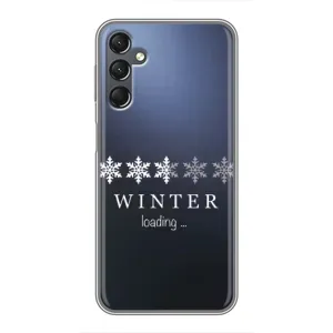 Зимні Чохли для Самсунг Галаксi А25 (А256) - прозорий фон (Winter loading)
