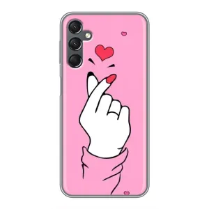 Чехол с принтом для Samsung Galaxy A25 (A256) (AlphaPrint - Знак сердечка)