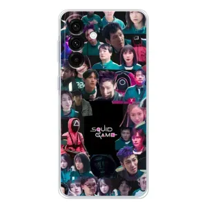 Чехол Гра в кальмара для Samsung Galaxy A26 5G (Коллаж Игра кальмара)