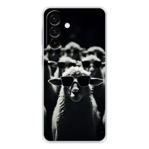 Чехол с принтом стильные животные для Гелекси А26 5G (Овечка в очках)