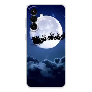 Новорічні Чохли для Galaxy A26 5G (VPrint) (Санта - місяць)