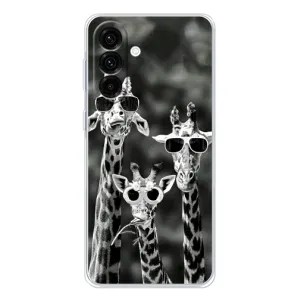 Силіконовий чохол з КАРТИНКАМИ літо для Samsung Galaxy A26 5G (AlphaPrint) (Жирафи в окулярах)