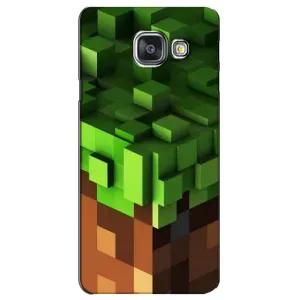 Чехол Майнкрафт на Samsung Galaxy A3 2016 / A3100 / A310F (AlphaPrint) Minecraft (текстура Майнкрафт)