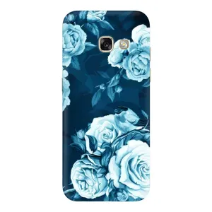 Чехлы (ART) Цветы на Samsung Galaxy A3 2017 / A320 / A320F (VPrint) (Голубые Бутоны)