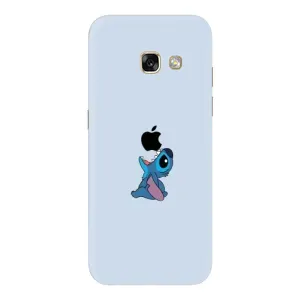 Чехол с принтом Стич на Samsung Galaxy A3 2017 (A320, A320F) (Stitch apple)
