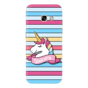 Чехол для Самсунг A3 2017 - (Единорожки - Новинки) (AlphaPrint) (Unicorn)
