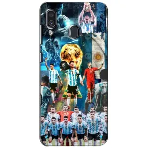Чехлы Месси для Samsung Galaxy A30 2019 (A305F) (AlphaPrint) (Аргентина Месси)