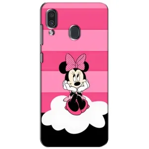Эксклюзивный чехол для Samsung Galaxy A30 2019 (A305F) (AlphaPrint - Мультяшные) (Девочка Maus)