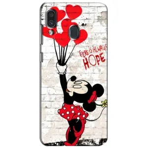 Чехол Disney Mouse Samsung Galaxy A30 2019 (A305F) (PREMIUMPrint) (Heart Minni)
