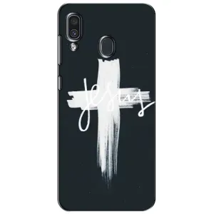 Чехол для Samsung Galaxy A30 2019 (A305F) (AlphaPrint) - (Христианские) (Иисус)