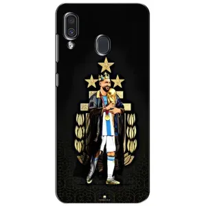 Чехлы для Samsung Galaxy A30 2019 (A305F) (Leo чемпион) (AlphaPrint) (Месси Король)